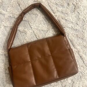 Elegant Brown Quilted Women's Bag